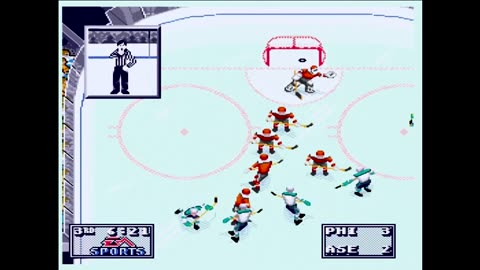 NHL95 (Sega Genesis) Philadelphia vs All Stars E. Part3