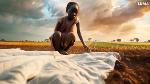 shot of a young african girl , ai shorts