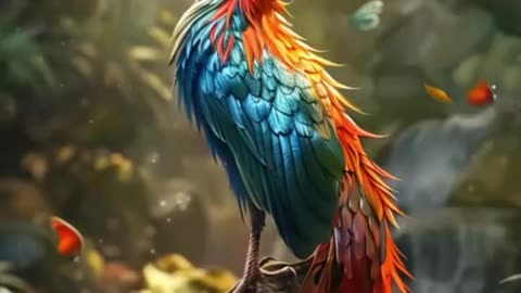 Unique bird. 😗😗