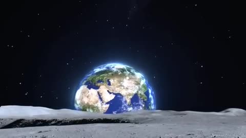 How Earth looks like from moon