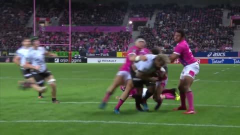 VIOLENT RUNNER With Intent To INFLICT PAIN Mathieu Bastareaud Rugby Big Hits Bump Offs