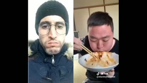 Funny food challenge on tiktok