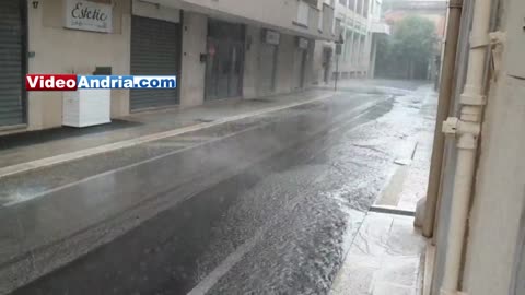 Meteo Puglia, temporale ad Andria: la città torna a "bagnarsi"