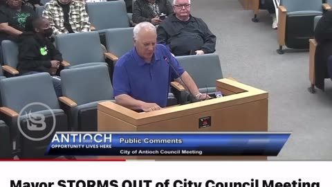 Mayor storms out of city council meeting after complete meltdown