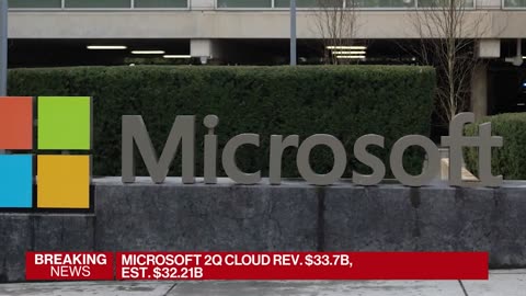 Microsoft Revenue Rises, Cloud Growth Disappoints