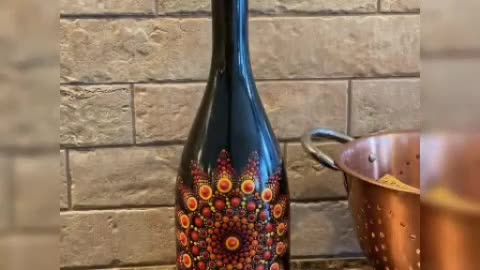 latest marvellous empty Wine bottles painting ideas for beginners