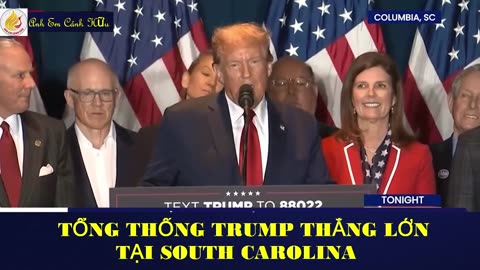 TT. TRUMP THẮNG LỚN TẠI SOUTH CAROLINA