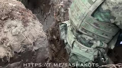 Russian positions as UNFAZED troops immediately UNLOAD heavy machine gun