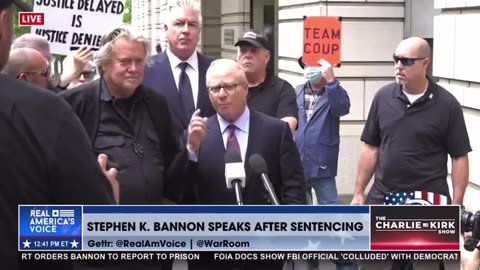 FULL PRESS CONFERENCE: Steve Bannon Ordered to Report to Prison on Contempt of Congress Conviction