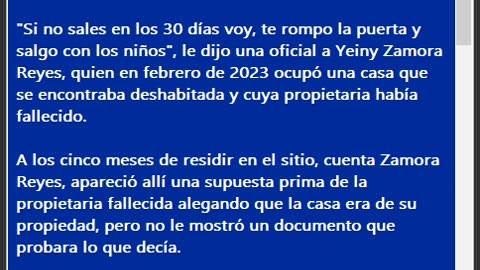 🔴-COMUNISMO CUBANO NO REGALA CASA A MADRE CON SUS 5 HIJOS