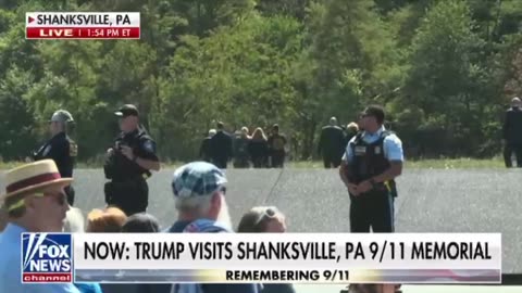 Trump visits Shanksville PA 9/11 Memorial