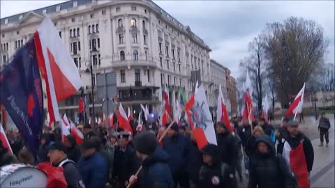 Przemarsz pod pomnik Nieznanego Żołnierza Warszawa 23-03-2024