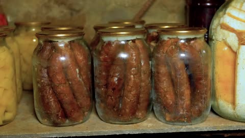 LIFE in the Mountains of Ukraine. How to cook homemade smoked sausage