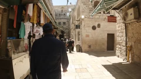 LIFE INSIDE MUSLIM QUARTER OF JERUSALEM