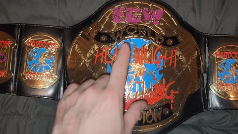 ECW World championship (TAZ edition) (purple logo) replica