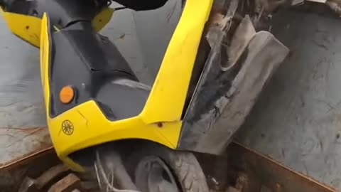 Scrambled motor bike