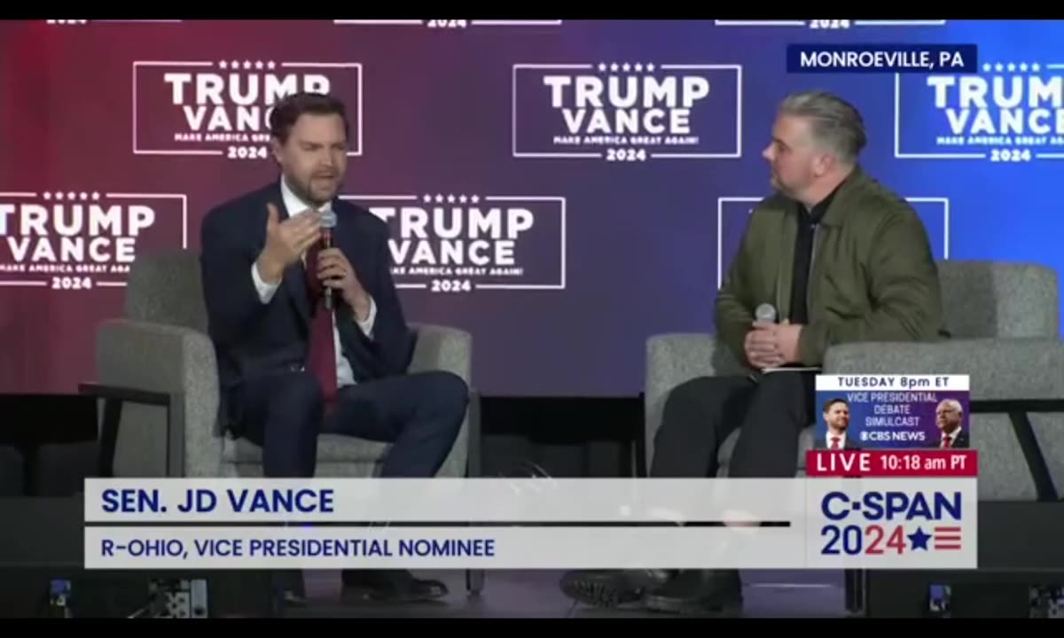 JD Vance Town Hall in Monroeville, Pennsylvania