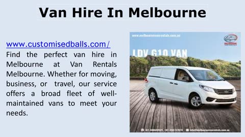 Van Hire In Melbourne