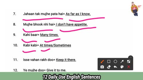 Daily Use English Sentences