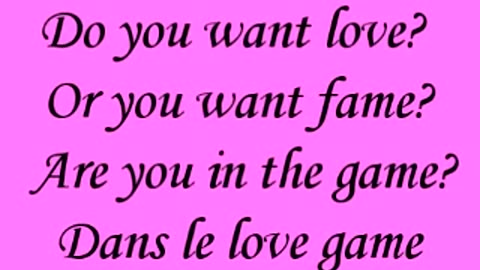 Love Game - Lady Gaga