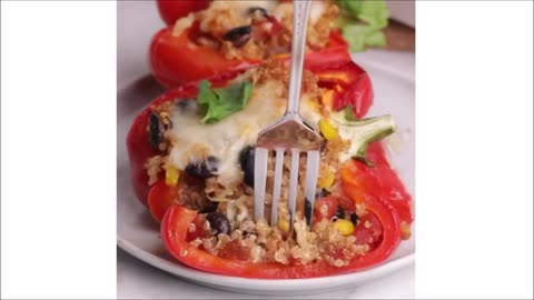 Stuffed Peppers Recipe, Vegetarian