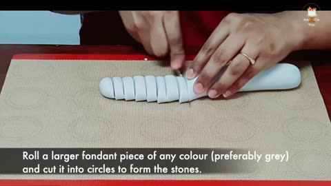 How to make fondant rocks, stones or pebbles 😍 Edible rocks and stones | Pebbles cake design