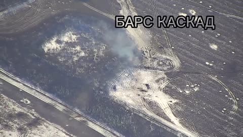 Destruction of Ukrainian artillery position