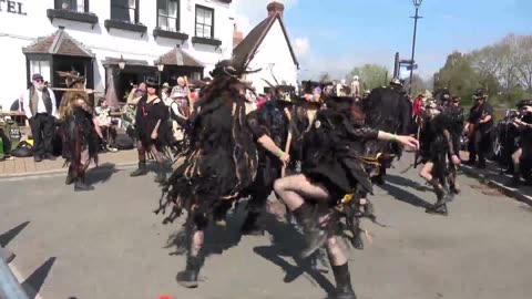 Beltane Border Morris- White Ladies Aston - Upton Folk Festival 2nd May 2015