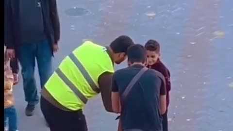 SICK: Hamas's cruelty exposed – they give food to kids for photos, then snatch it away.