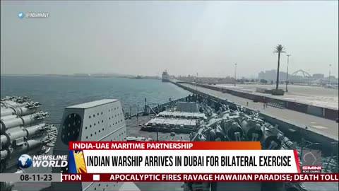 Indian warship arrives in Dubai for bilateral exercise