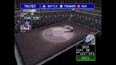 Pokemon Stadium (Nintendo 64) Preview: Pewter City Gym Leader Brock