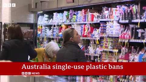 Australia bans more single-use plastics - BBC News