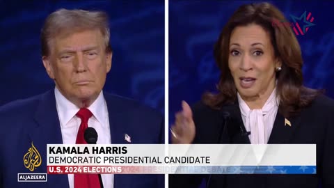 Kamala Harris and Donald Trump trade barbs at US presidential debate