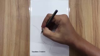 How to draw a Bird Scenery with pencil step by step, Pencil Drawing for beginners