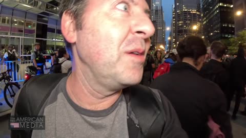 Clash Outside Chicago DNC As Protesters Burn Flags, Square Off Against Police Who Make Arrests.