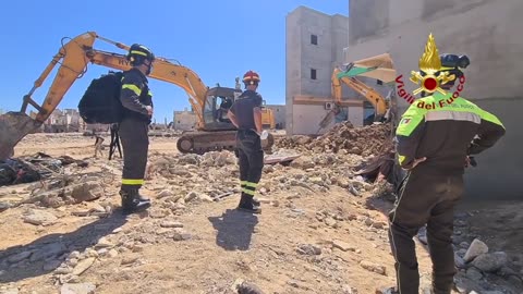 Alluvione in Libia, Vigili del Fuoco italiani a Derna