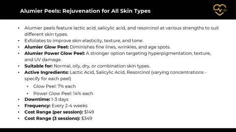 Chemical Peel Showdown: Comparing Vivier, Alumier, and Jessner for Your Ultimate Skin Transformation