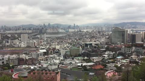 20 Second Korea: View Over Itaewon from Grand Hyatt Hotel (이태원 전경)