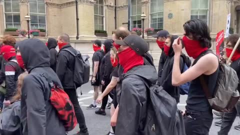 UK Commies Marching for Ho Chi Minh, Che Guevara and Stalin