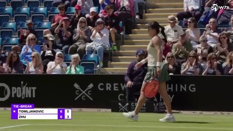 Ajla Tomljanovic vs. Lin Zhu / 2024 Birmingham Round 2 / WTA Match Highlights