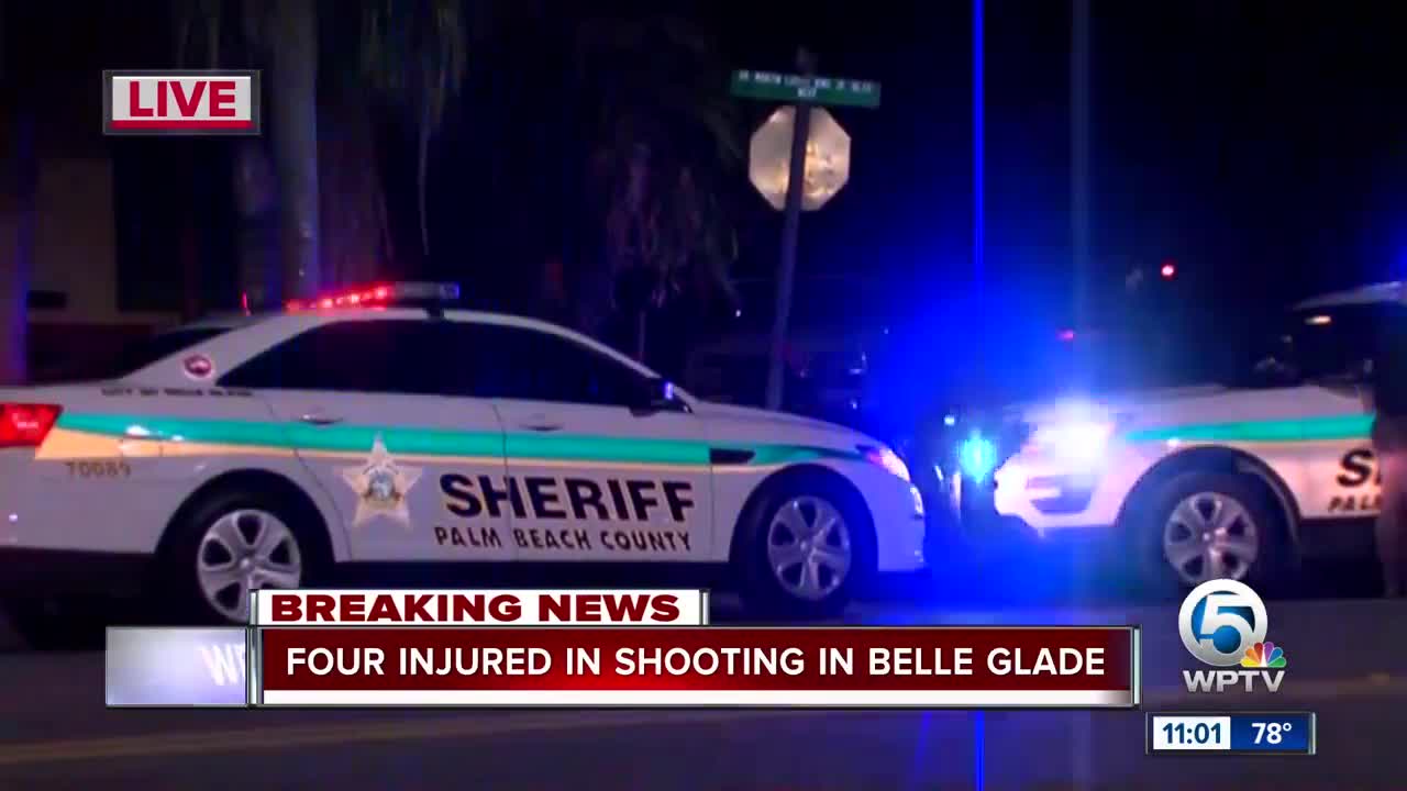 Four injured in shooting in Belle Glade