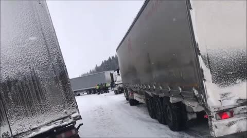 Traffic accidents and traffic jams, Nytva - Perm. 13.02.2021