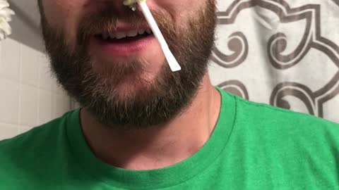 Man Waxes His Nose After Losing Bet with Wife