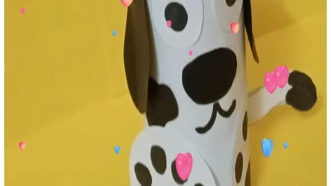 Tissue Roll Dog Craft | Dog Craft For Kids | Easy Dog Craft For Kids | Simple And Easy Dog Craft