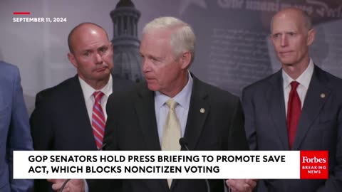 Sen. Ron Johnson Decries Democratic Opposition To The SAVE Act