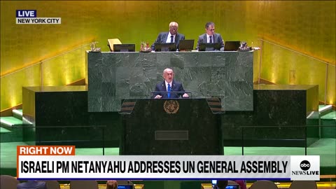 LIVE： Israeli PM Benjamin Netanyahu delivers speech to world leaders at UN General Assembly