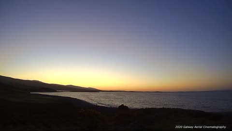 An Irish sunrise over the atlantic Ocean