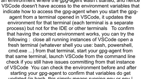 git commit with gpg key does not work from VSCode