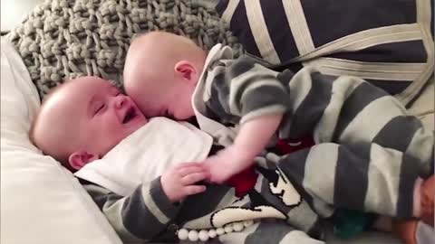 Cute twin babies compilation