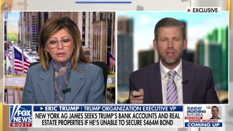 Eric Trump brought the heat this morning on Maria Bartiromo.